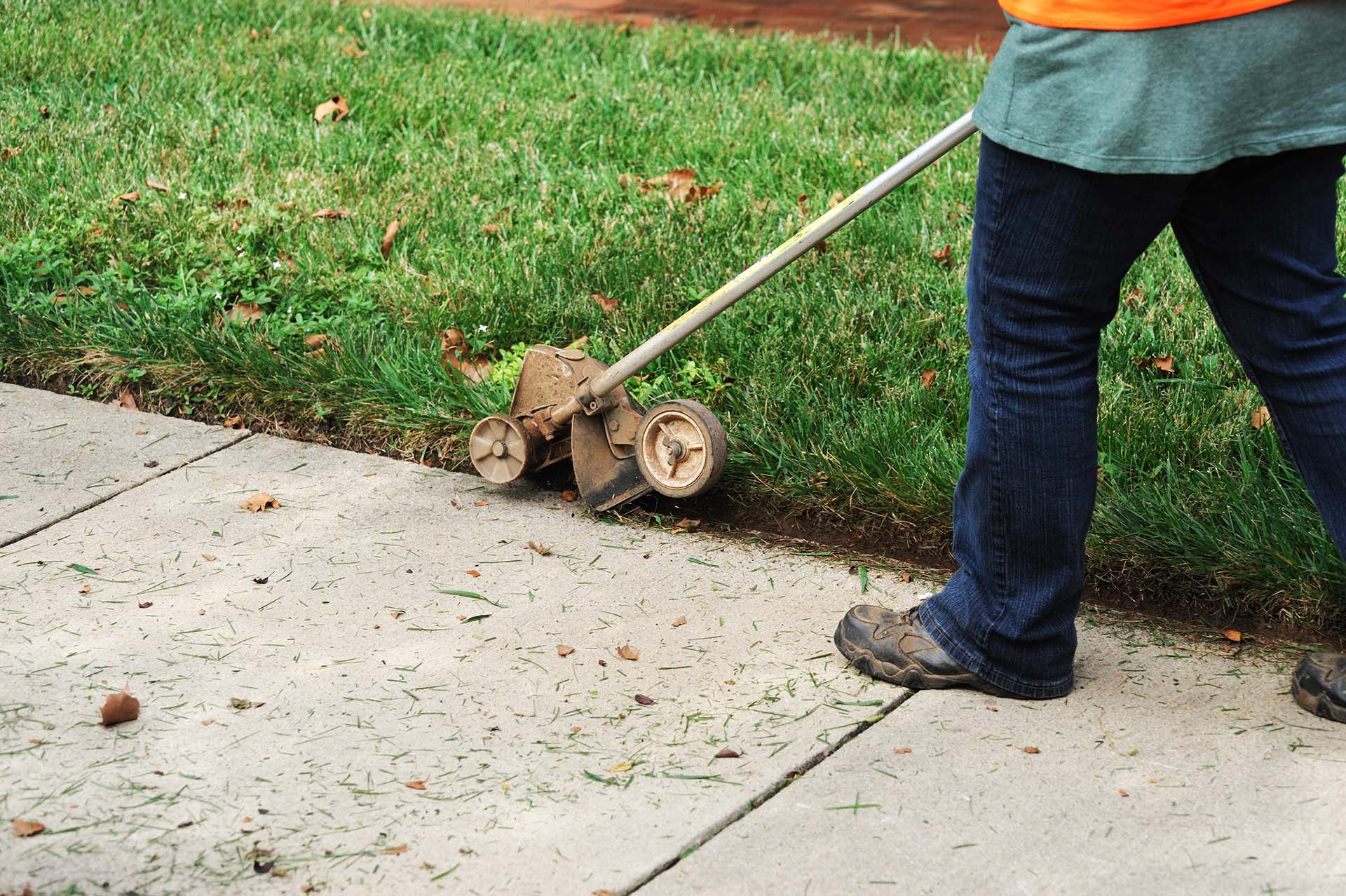 trim the lawn edge